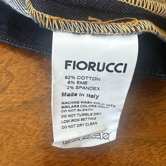 Fiorucci Safety Jeans “Margot” Dark Blue Denim Pencil Skirt Size 25 New With Tag - Picture 8 of 8